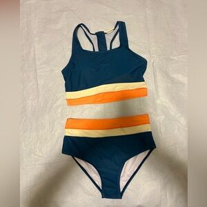 NWT SEAFANCY Teal High Waisted Bikini